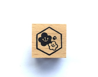 New Year Rubber Stamp - Plum Blossom Stamp- Traditional Japanese Rubber Stamp - Small Size