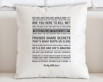 Pretty Little Liars Quotes Filled Cushion - High Quality - Gift - Home Decor