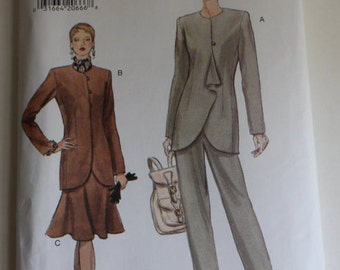 Very Easy Very Vogue Sewing Pattern 9157, Size 14, 16, 18, Misses' Jacket Skirt, Pants, Vintage, Fashion, Power Suit, Business Fashion