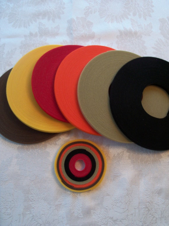 6 Yards EXTRA THiN VELCRO® Brand Hook and Loop / Autumn/ Back to School Pack of Ultra Thin Doll Clothes VELCRO® Brand Low Profile Closure
