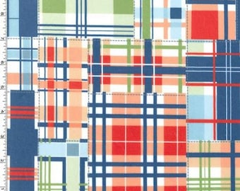 MINKY Fabric - Multi Madras Patch Plaid from Michael Miller Fabrics - 100% Polyester Minky