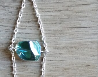 Silver dangling earrings