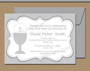 first communion invitation template 1st communion