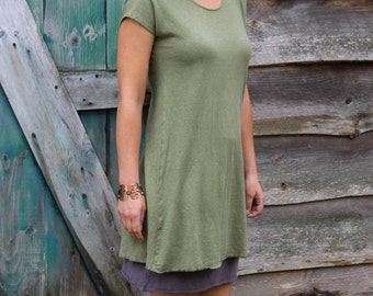 Sunday Kaftan Tunic-Organic Hemp and Cotton