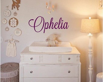 Custom Name Vinyl Decal - Children's Name Vinyl Decal, Home Decor, Bedroom Decor, Children's Name Vinyl Lettering, Children's Name, 24x10