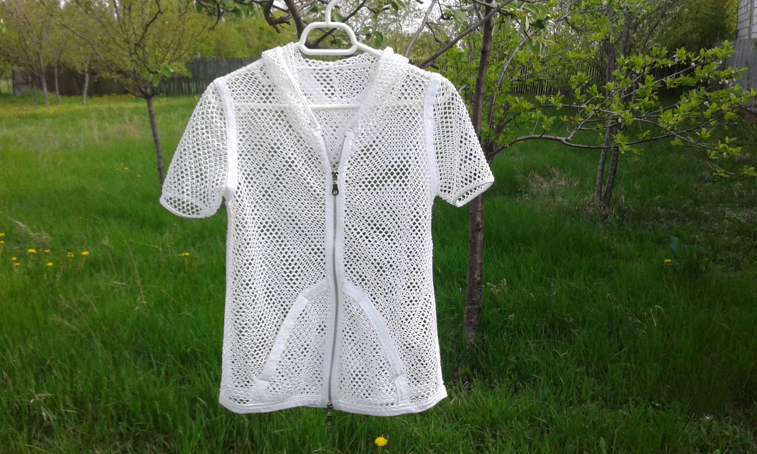 Netz Weste Häkeln Weste gestrickt Muster Vintage Chic Weste, Shrug Bolero, beschnitten Pullover, Damen Weste mit Kapuze Mesh Weste Netz Weste Häkeln Weste gestrickt Muster Vintage Chic Weste, Shrug Bolero, beschnitten Pullover, Damen Weste mit Kapuze Mesh Weste