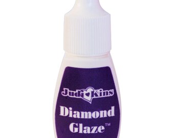 Diamond Glaze, 10 ml Squeeze container, Judikin's Diamond Glaze clear shiny Glue