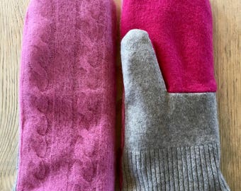 Recycled Wool Sweater Mittens