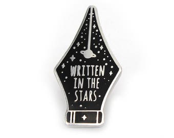 Space pin, Inspirational pin, Enamel pin, Space enamel pin, Galaxy pin, Space lover, Pen pin, Pen nib pin, Stars Pin, Space lapel pin
