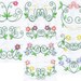 Simply Daisies - INSTANT DOWNLOAD - Machine Embroidery - 4x4 hoop AND 5x7 hoop