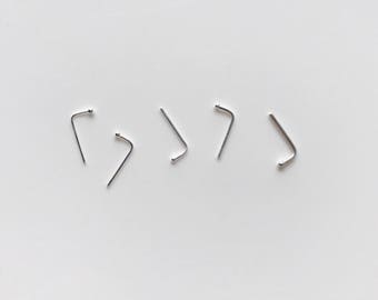 Tiny Fine Silver Nose Stud - 99% Silver - *BEST SELLER* - Buy individually or Two for Ten Pounds