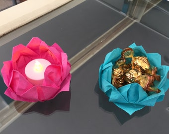 Origami Lotus Flower Decorations