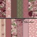 Digital Paper, Digital Shabby Floral Paper, Floral Digital Paper, Shabby Chic Rose Pattern, Vintage Decoupage, Digital Download. No. P165