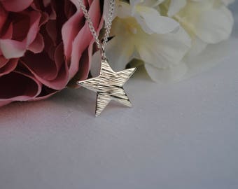 Star Jewellery, Silver Star Necklace, Star Necklace, Star Pendant, Charm Necklace, Congratulations Gift, Graduation Gift, Bridesmaid Gift