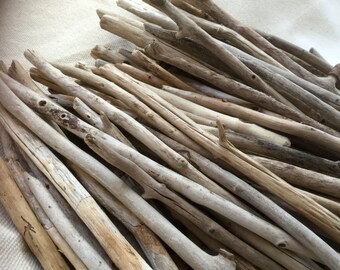 Bulk Driftwood - QUALITY Straight Maine Driftwood 15PC 12-18" - lightweight Macrame and Weavings, mobiles, wedding decorations