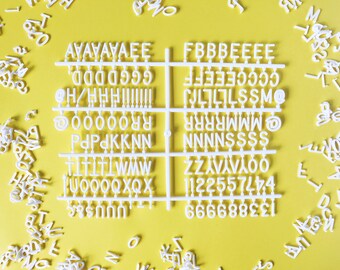 Letter Board Letters - one full sheet of 3/4" letters