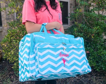 Dance Bag, Personalized Dance Bags, Gifts for Dancer, Dance Duffle Bag, Ballerina Bag, Personalized Girl Dance Bag, Purple Duffle Bag