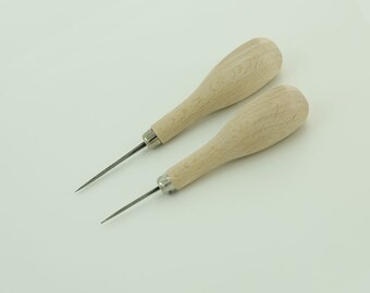 Superior diamond shape hole Awl Hand Sewing Stitching Chisel LeatherMob Leathercraft