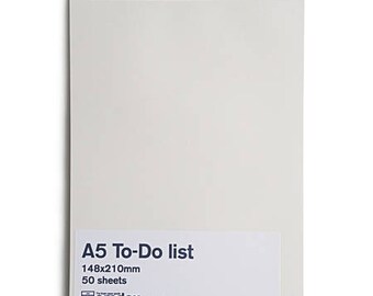 A5 to do list - memo note pad