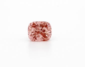 1.52 Ct Lab Grown Cushion Cut Fancy Pink Diamond