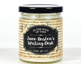 Jane Austen's Writing Desk | Jane Austen Scented Vegan Soy Candle |
