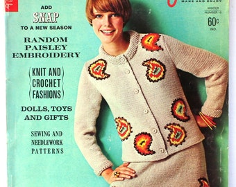 1967 Needle and Yarn Knitting and Crochet Magazine 1960s