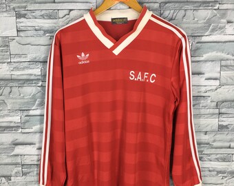 Vintage 90's ADIDAS France Jersey Medium Adidas Trefoil Sportswear Football Team Jersey Red Jersey Adidas Maglia Trikot Shirt Size M