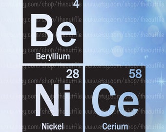 periodic table svg be nice cutting file vinyl vector table of elements