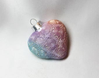 Polymer Clay Heart Ornament