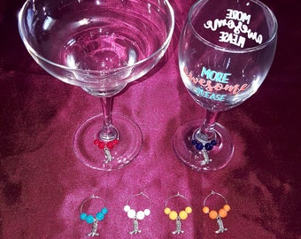 Wine glass charms package of 6