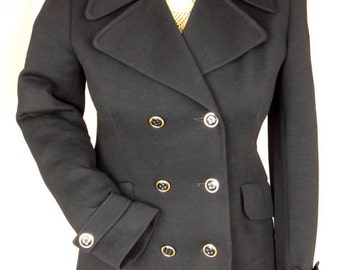 Original late 60's all wool ladies shorty coat