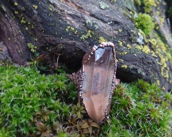 Handmade copper / raw gem / witch ring / post apocalyptic / crust punk / witchy / witchcraft / punk gift / occult / goth / ring / jewelry