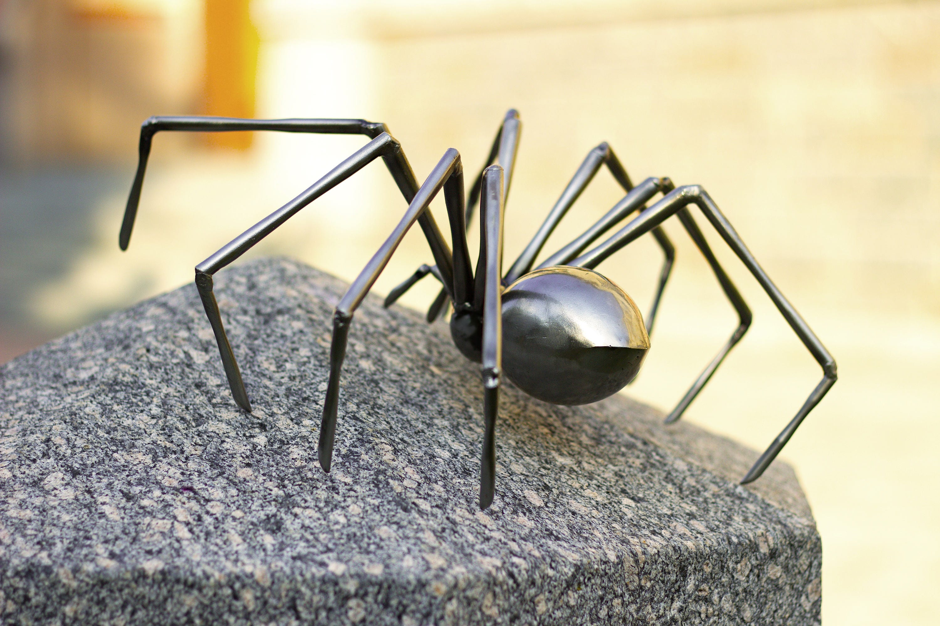 Metal spider Steel Spider art sculpture