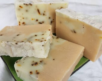 Handmade & Handcut Cold Process Soap LEMON GREEN TEA