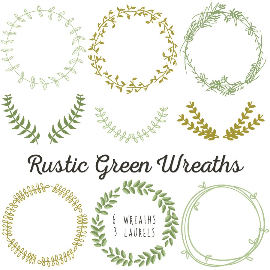 Laurel Wreath Clip Art Instant Download Diy Wedding Laurel Wreath Clip Art Instant Download Diy Wedding