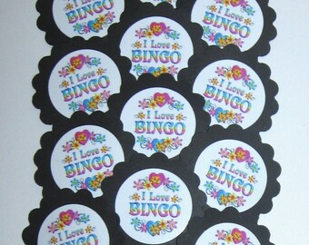 Bingo Cupcake Toppers/Party Picks Item #1718