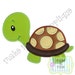 Applique Beach Boy Turtle Machine Applique Design