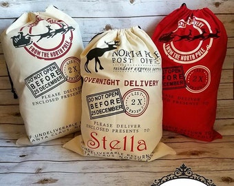 Santa bag | Santa sack | Santa bag | Burlap bag | Christmas bag | Santa gift bag | Bag | Santa sacks