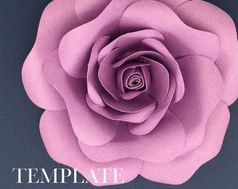 Blooming Rose TEMPLATE SVG & PDF (Digital file only)