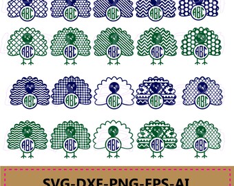 60 % OFF, Turkey SVG cut files, Turkey Monogram svg, Thanksgiving svg, svg, png, eps, dxf, Turkey Patterns svg, Turkey Clipart