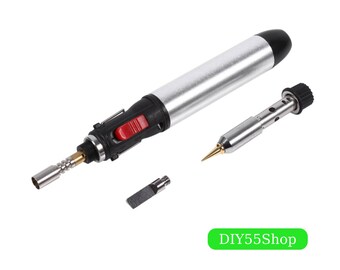 High Quality 4 In 1 Cordless Butane Gas Soldering Iron Pen Kit Temperature Adjustable Welding Torches Tool Hot Air Soldering Station Gun