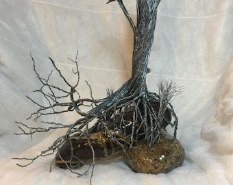 Wire Tree - Broken Tree with Broken Limb