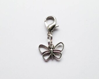 Butterfly 4 Progress Keeper/Zipper Pull/Stitch Marker/Mini Stitch Marker Holder/Bag Charm/Dangle Charm