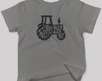 Farm Boy Tractor T-Shirt