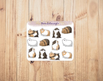Guinea pig planner stickers