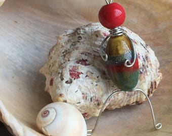 Multi-colored Bead Guy Charm