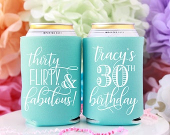 Download 30th birthday koozie | Etsy