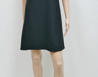 Vintage 80's Black Bodycon Trophy Club Dress by All That Jazz USA Size 12 Large