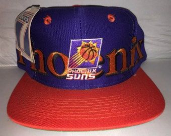 Vintage Phoenix Suns snapback hat cap nba basketball 90s nwt deadstock charles barkley Booker LOGO 7 wraparound