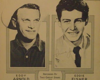Any Time, sheet music by Herbert Happy Lawson, 1949, good shape, Vintage, Recorded by Eddy Arnold, Eddie Fisher